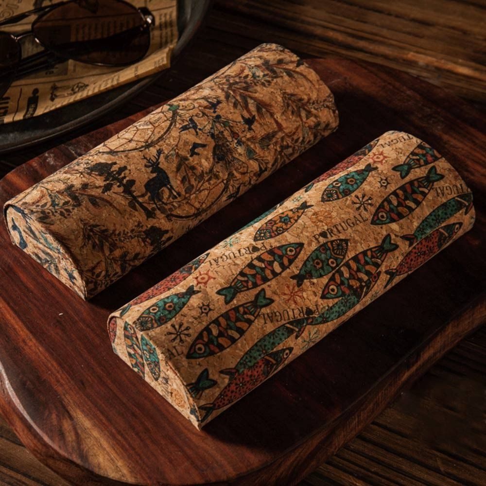 Vintage Exotic Pattern Glasses Case Hard Shell Anti-pressure Glasses Box Lightweight Sunglasses Storage Box Men