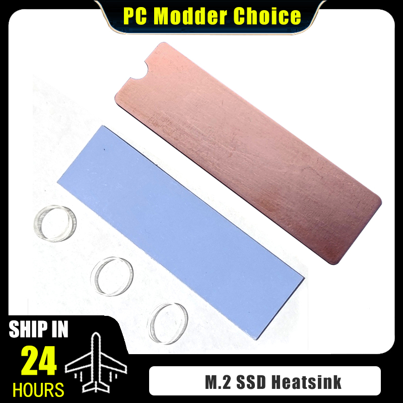 PC M.2 SSD Heat Sink NVME NGFF M2 2280 Solid State Disk Pure Copper Heatsink B80 Thin Cooler Radiator For Descktop/Notebook