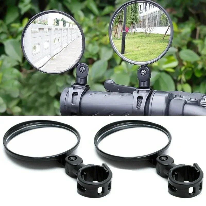 1/2PCS Bicycle Mirror Handlebar Rearview Mirror for Bicycle Motorcycle 360 Rotation Adjustable for Bike Riding Cycling Mirror