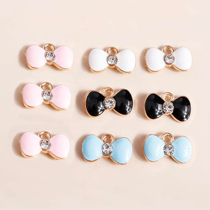 10pcs Enamel Mini Round Mom Mother Charm Earring Pendant Necklace Bracelet Charms for Jewelry Making Accessories Supplies