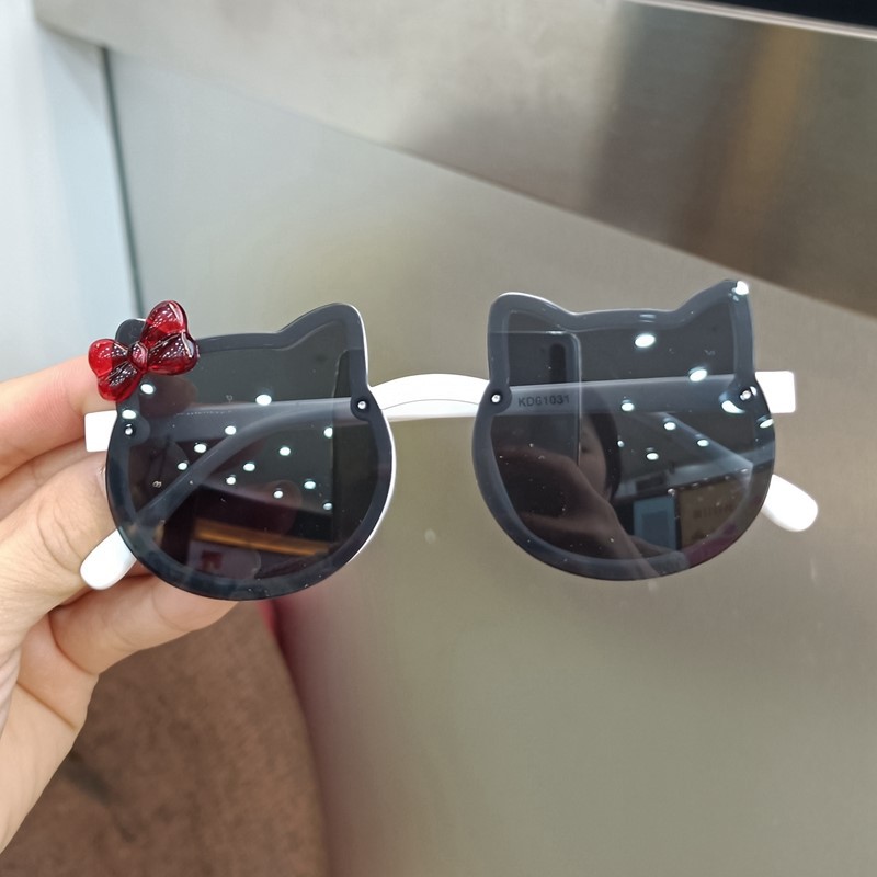 Children's Sunglasses Girls' Uv Protection Cute And Super Cute Baby Glasses Little Girls' Soft Leg Silicone Polarized Sunglasses
