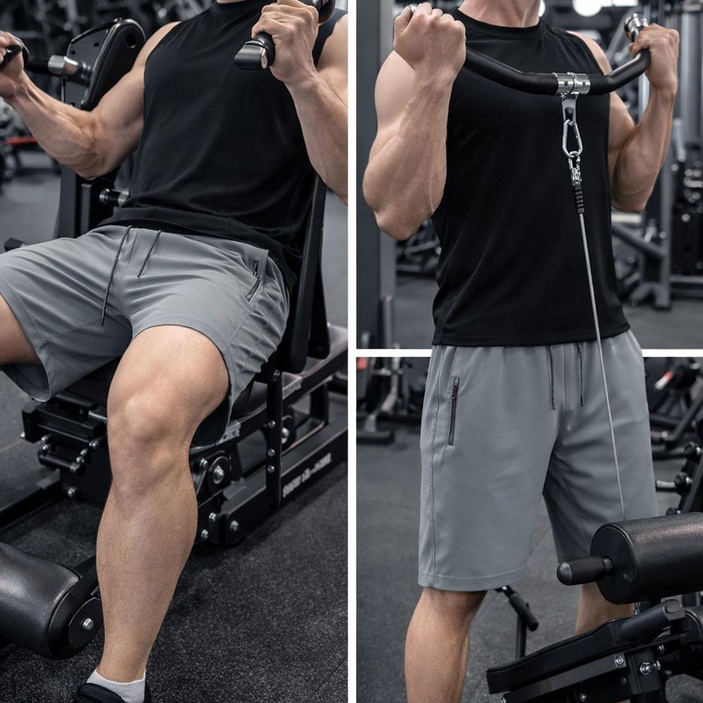 Summer Men Shorts Ice Silk Running Gym Sport Shorts Quick Dry Breathable Beach Short Pant Fitness Jogging Cool Casual Sportswear