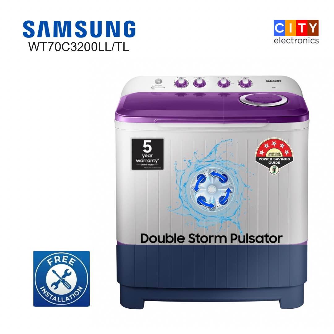 Samsung 7.0 kg Semi Automatic Washing Machine WT70M3200HB
