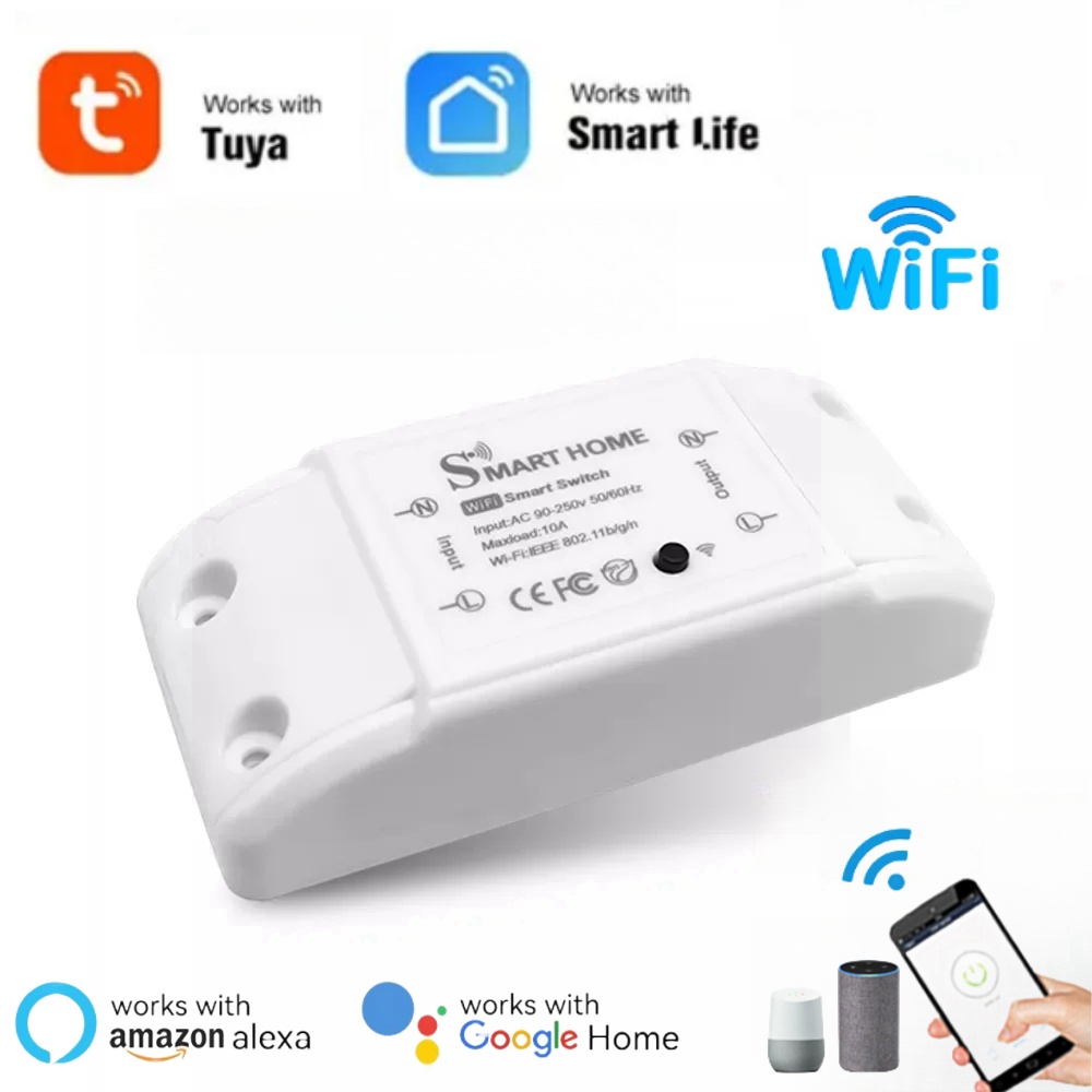Mini WiFi Smart Switch eWeLink 10A Breaker Module Timer Relay Voice Wireless Remote Control for Alexa