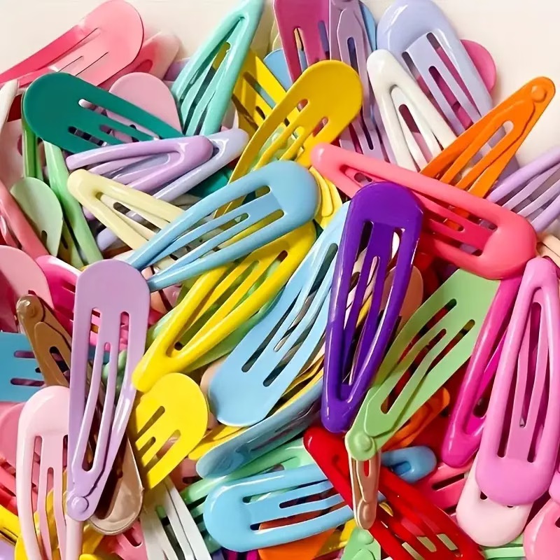 48pcs Colorful Bang Hair Clips Water Drop Y2K Candy Hairpins Sweet Cute BB Clip Hair Accessories for Women Girls