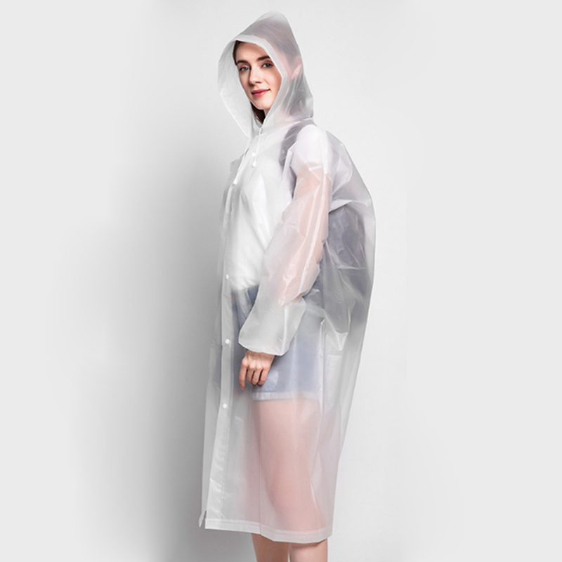 Fashion Women Man Raincoat Thickened Waterproof Clothing Camping Reusable Poncho Rainwear Hot EVA Rain Coat