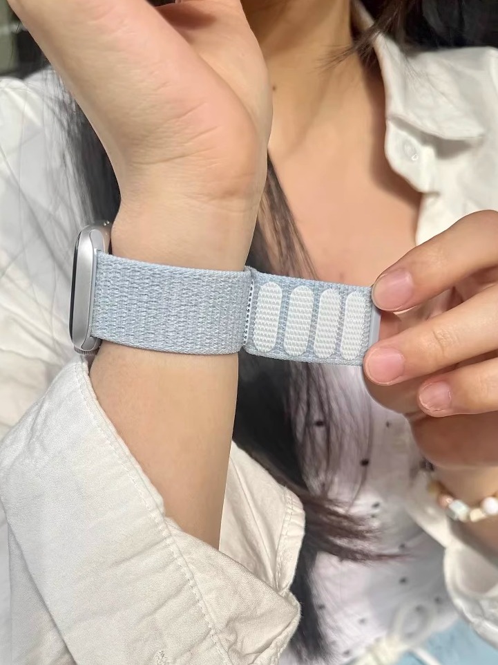 Nylon loop Straps For Apple Watch Ultra2 49mm 44mm 40mm 45mm 42-46mm 41mm Sport Bracelet iwatch Series 10 9 8 se 7 6 5 4 3 Band