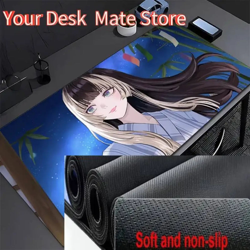 Anime Mouse Pad Laptop Popular Virutal Idol Juufuutei Raden Keyboard Pad PC Kawaii Girl Gaming Extended Desk Mat Gamer Mousepad