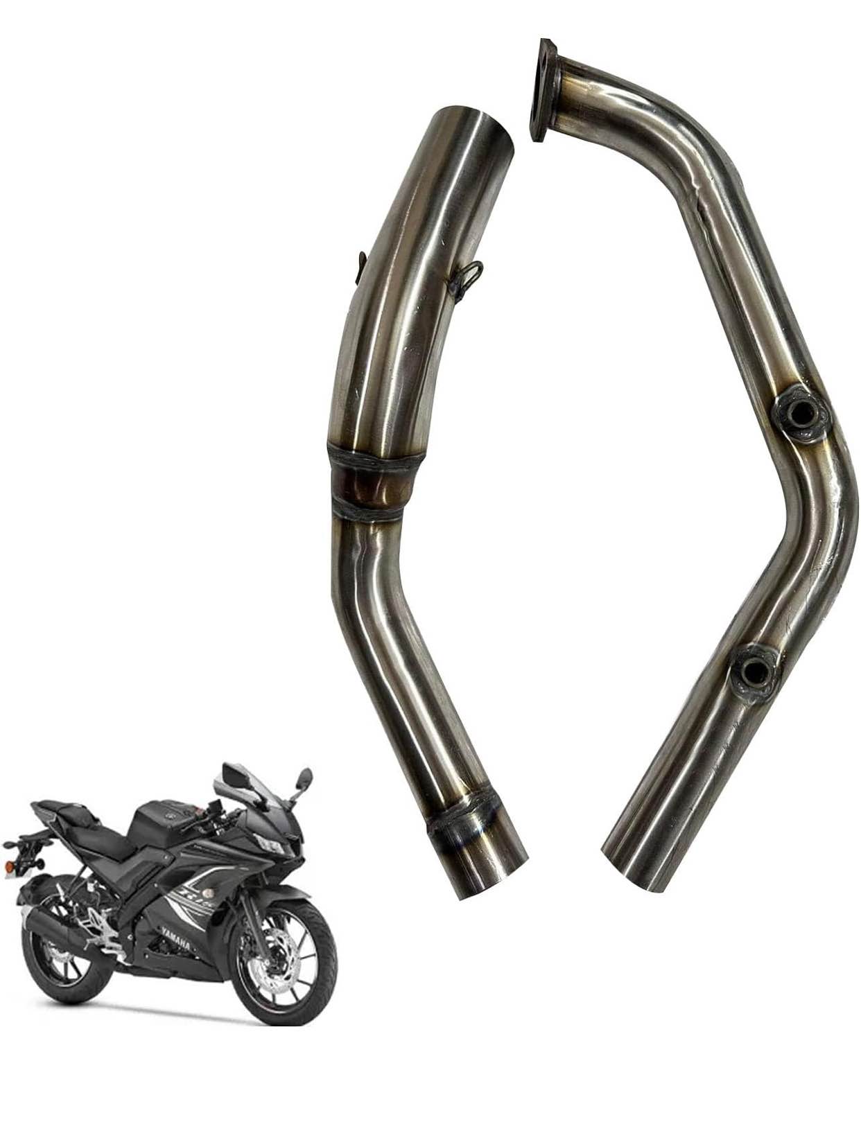 Bend Pipe for Yamaha R15 V3/ R15 M/ MT15 (BS6) Yamaha R15 Full Exhaust System (Stainless Steel)
