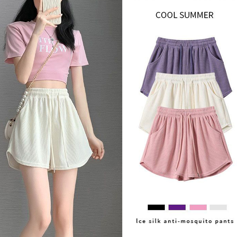 2026 Summer New Girls Comfortable Joggers Women Loose Fit Thin Short Pants Lady Korean Casual High Waist Shorts
