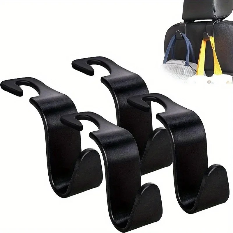 2/4PCS Automobile Pendant Supplies Headrest Hook Hidden Car Rear Seat Back Car Multi-Function Seat Hook