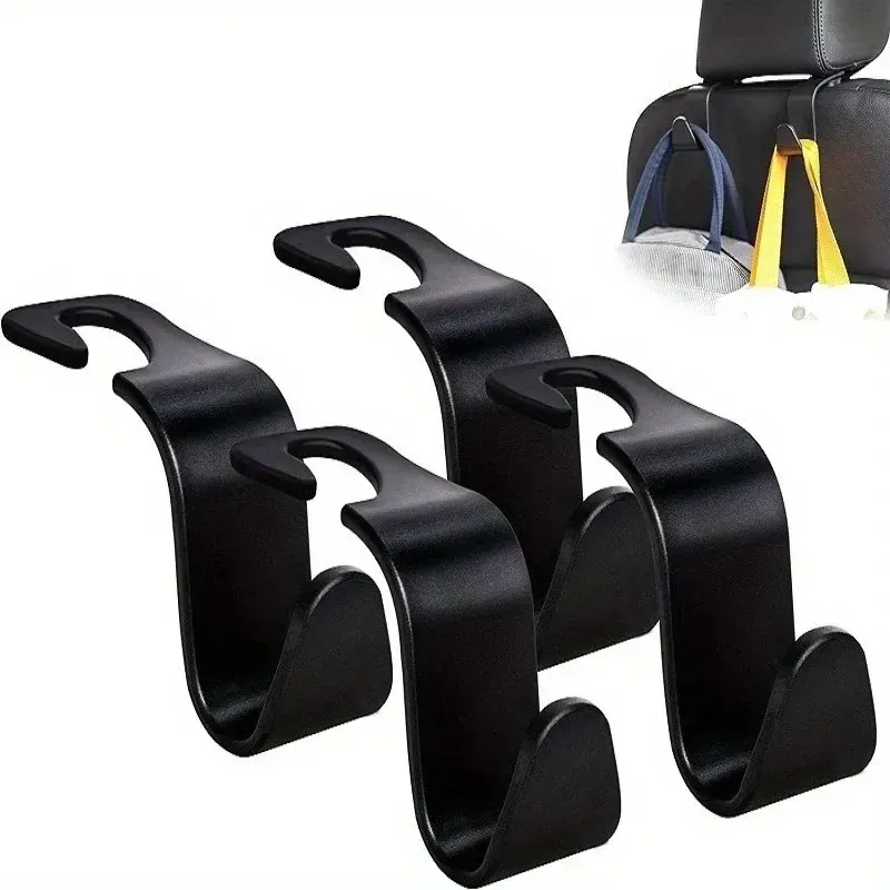 2/4PCS Automobile Pendant Supplies Headrest Hook Hidden Car Rear Seat Back Car Multi-Function Seat Hook