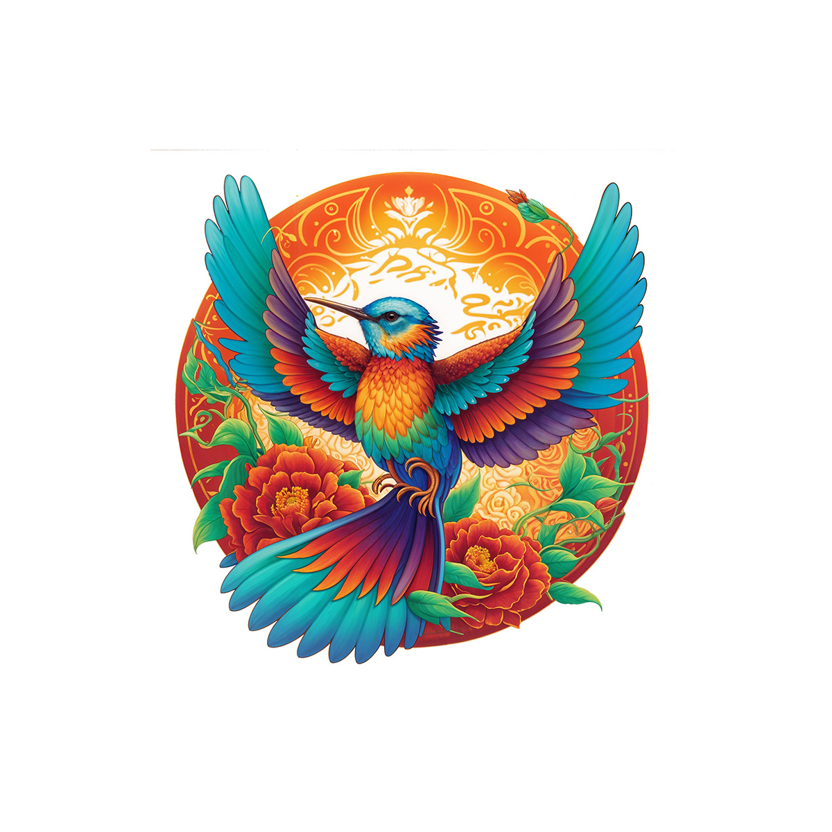 Bird Wooden Puzzle - Irregular Animal Shapes, Eco-friendly Wall Art Decor, Unique for Nature Lovers