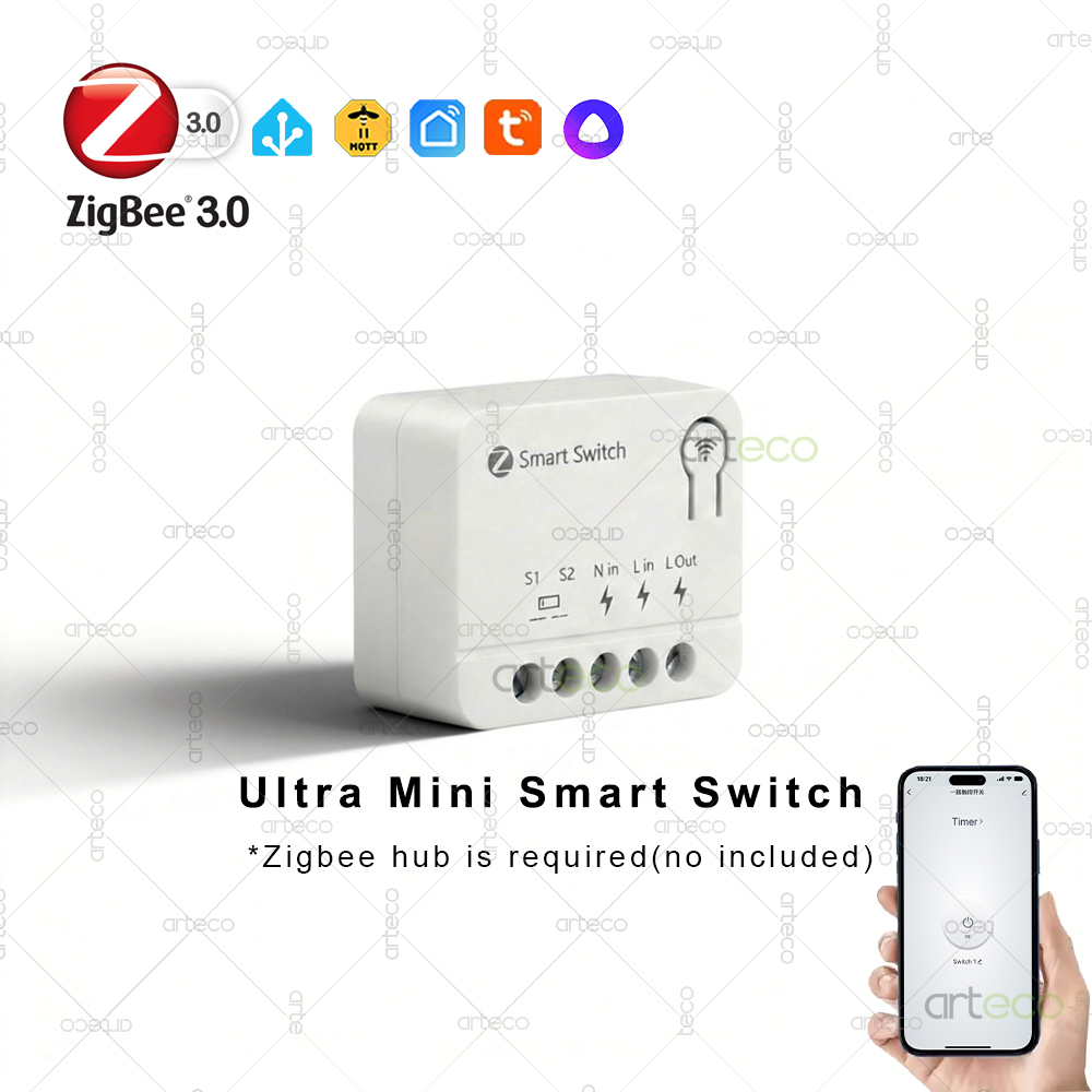 Tiny Size Tuya ZigBee 3.0 Smart Switch Module Smart Home Automation DIY Light Breaker Need Gateway Support Home Assistant Z2MQTT