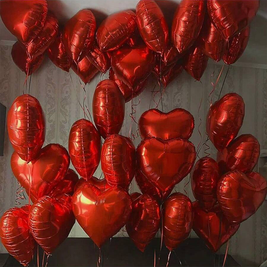 3/5/10/15/20 Red Love Aluminum Film Balloon Birthday Party Anniversary Wedding Romantic Decoration Decoration Decoration