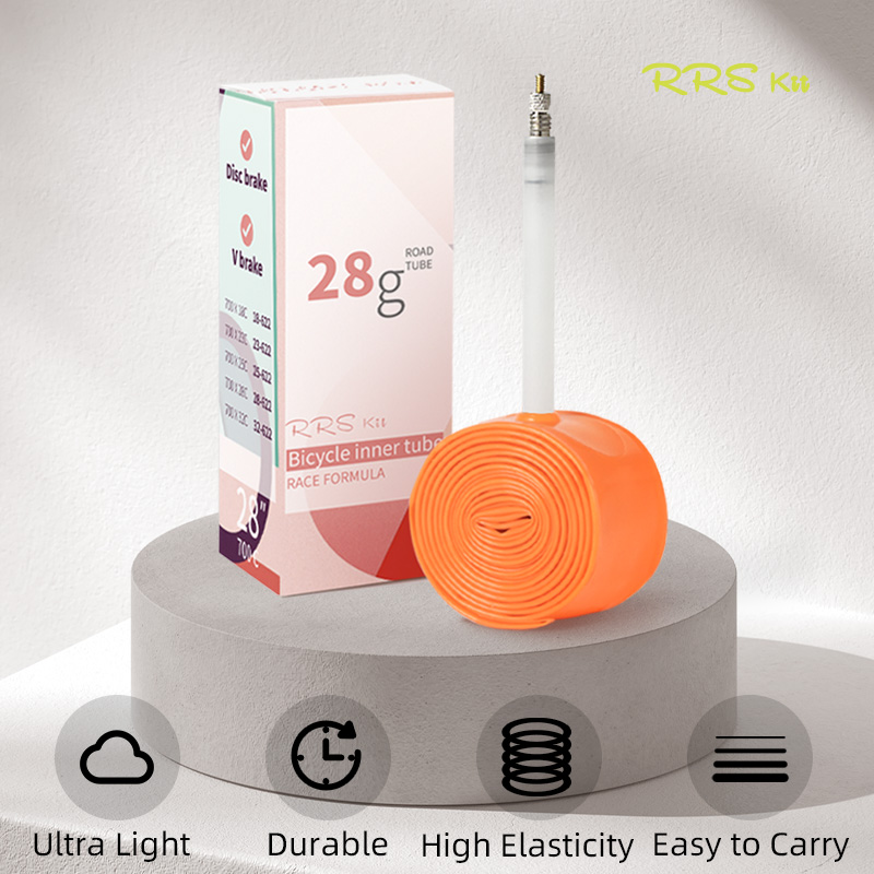 Rrskit New Ultralight Road Bicycle Inner Tube 28g 18-32c Bike Tpu Tire 700c 45/65/85mm Length French Valve Super Light Tube