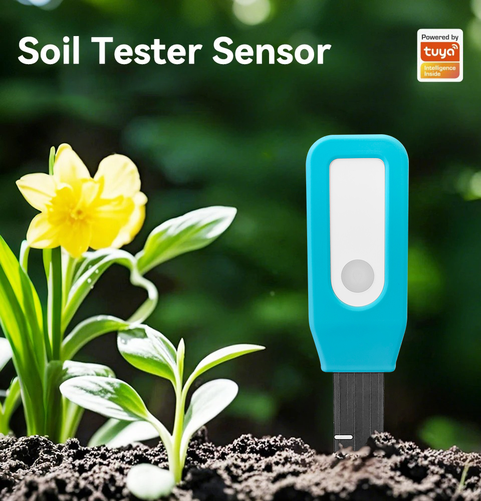 Soil Tester Temperature Humidity Moisture Detector Tuya Smart Tester Sensor Flower Gardening Works With Home Assistant