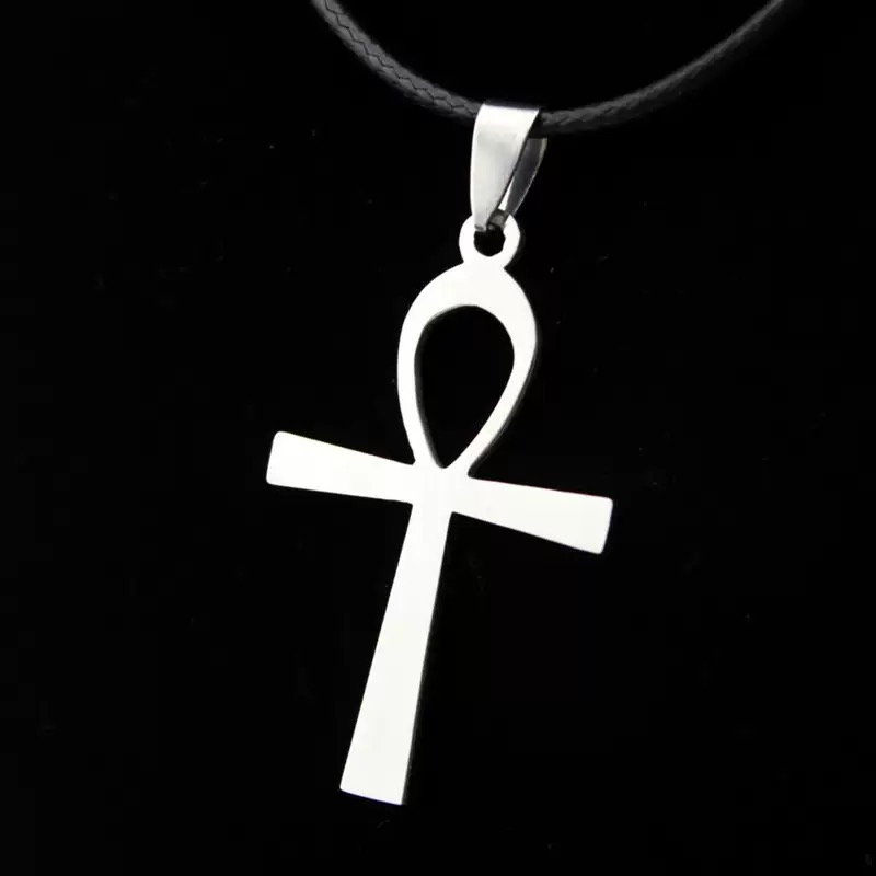 Stainless Steel Ankh Cross Pendant Necklace Eye of Horus for Men and Women, Fashionable Party , Couple Pendant pen gpt