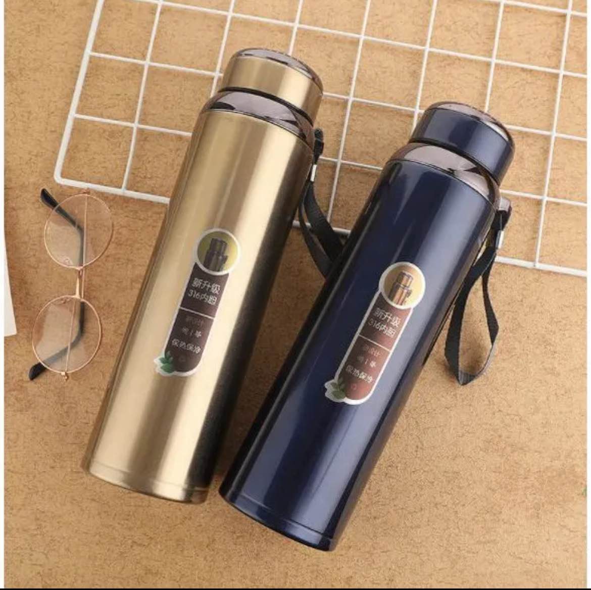 Jumbo Vacuum Flask Thermos Bottle Double Wall Insulated-1000 ml