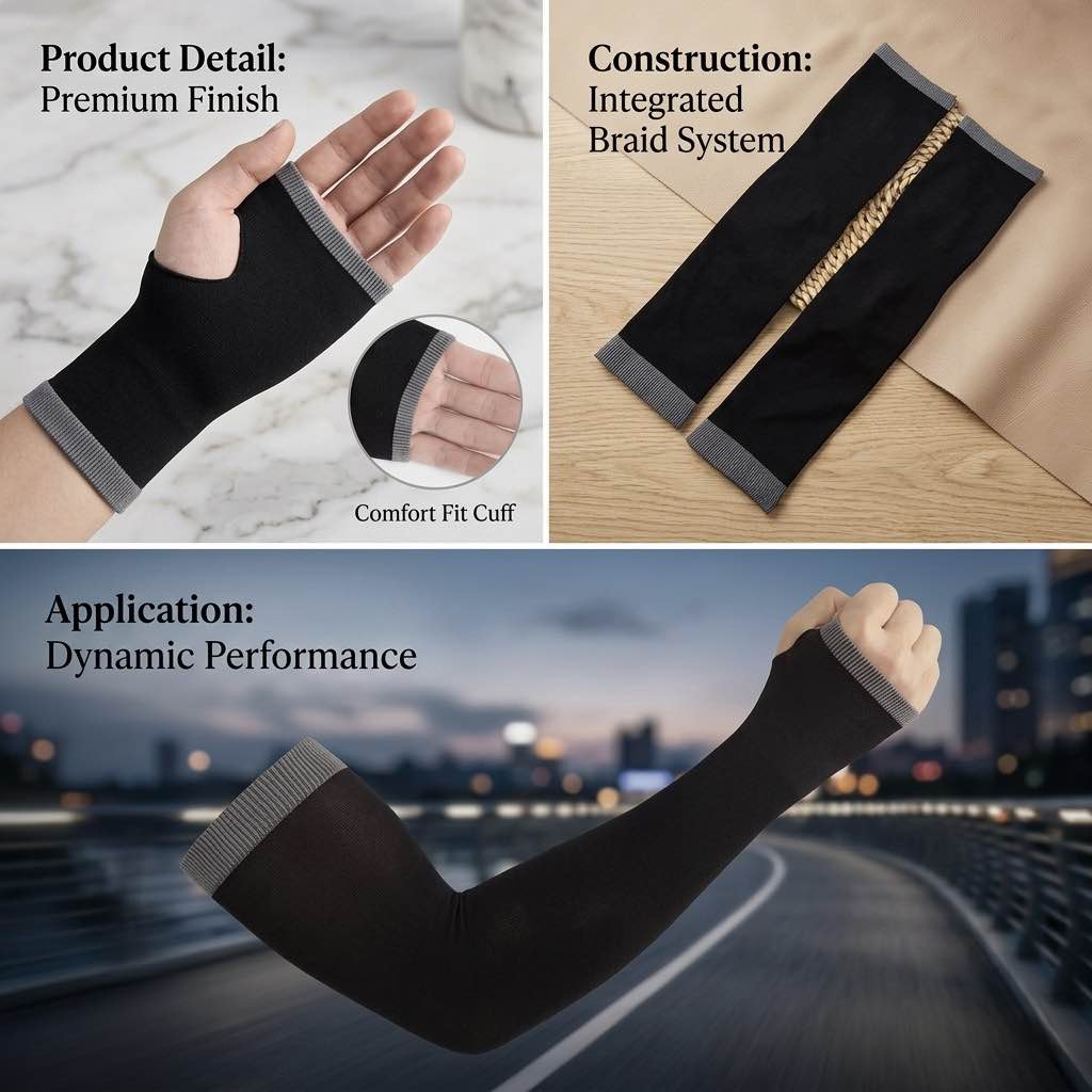 Summer Ice Silk Sleeves For Men & Women, Suitable For Daily Use, Fishing, Riding