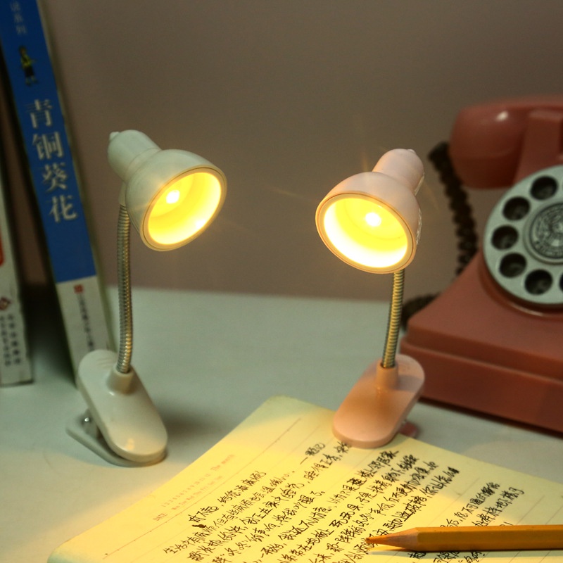 LED Mini Desk Lamp Foldable Magnetic Night Light Bedroom Study Reading Book Lamps With Clip Eye Protection Bedside Lights