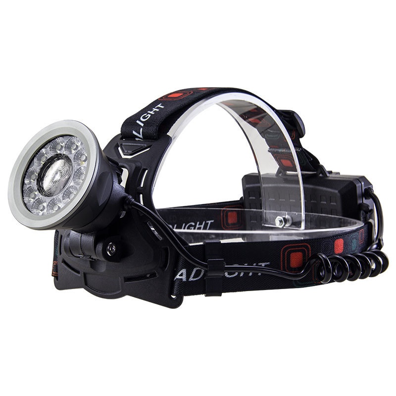4 core Super Bright Headlight High Power LED Headlamp Strong Light Head Lamp USB Rechargeable Zoomable Camping Fishing