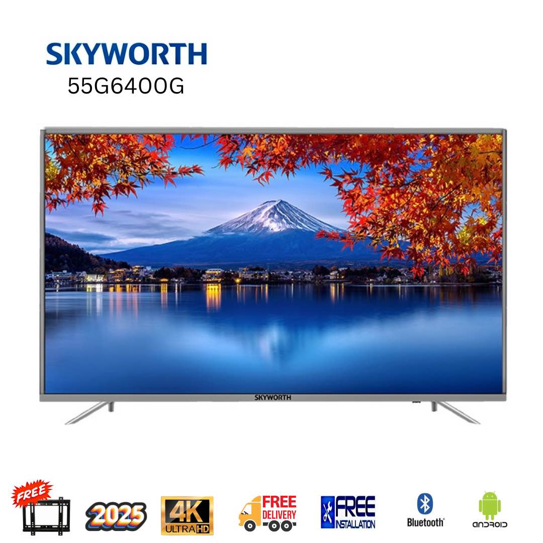 Skyworth 55 Inch 4K UHD Smart LED Google TV Bluetooth Streaming Entertainment Home Cinema Display