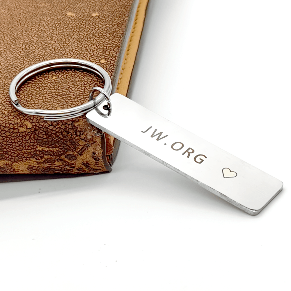 1pc Stainless Steel Jehovah's Witness Keychains for Men-Perfect for Father/Husband/Son/Boyfriend Cheap Stuff JW