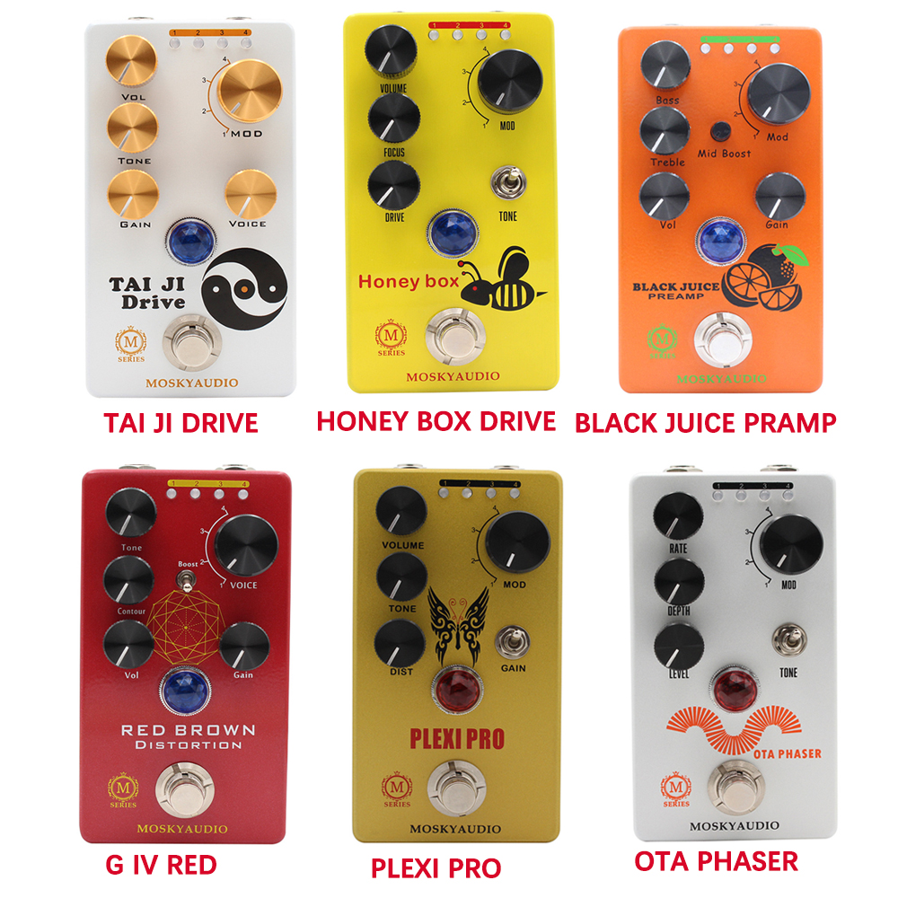 4 Selector Buttons for Guitar Bass Overdue Big Fuzz MOSKY King Rat Guitar Effects Fuzz Distortion Electric Guitar Effects