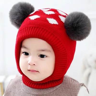 Baby Woolen Monkey Cap