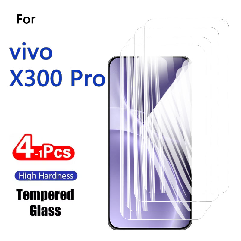 1-4PCS HD Screen Protectors For Vivo X300 Pro X 300 Tempered Glass Crystal High Aluminum Anti Scratch Case Friendly Fingerprint