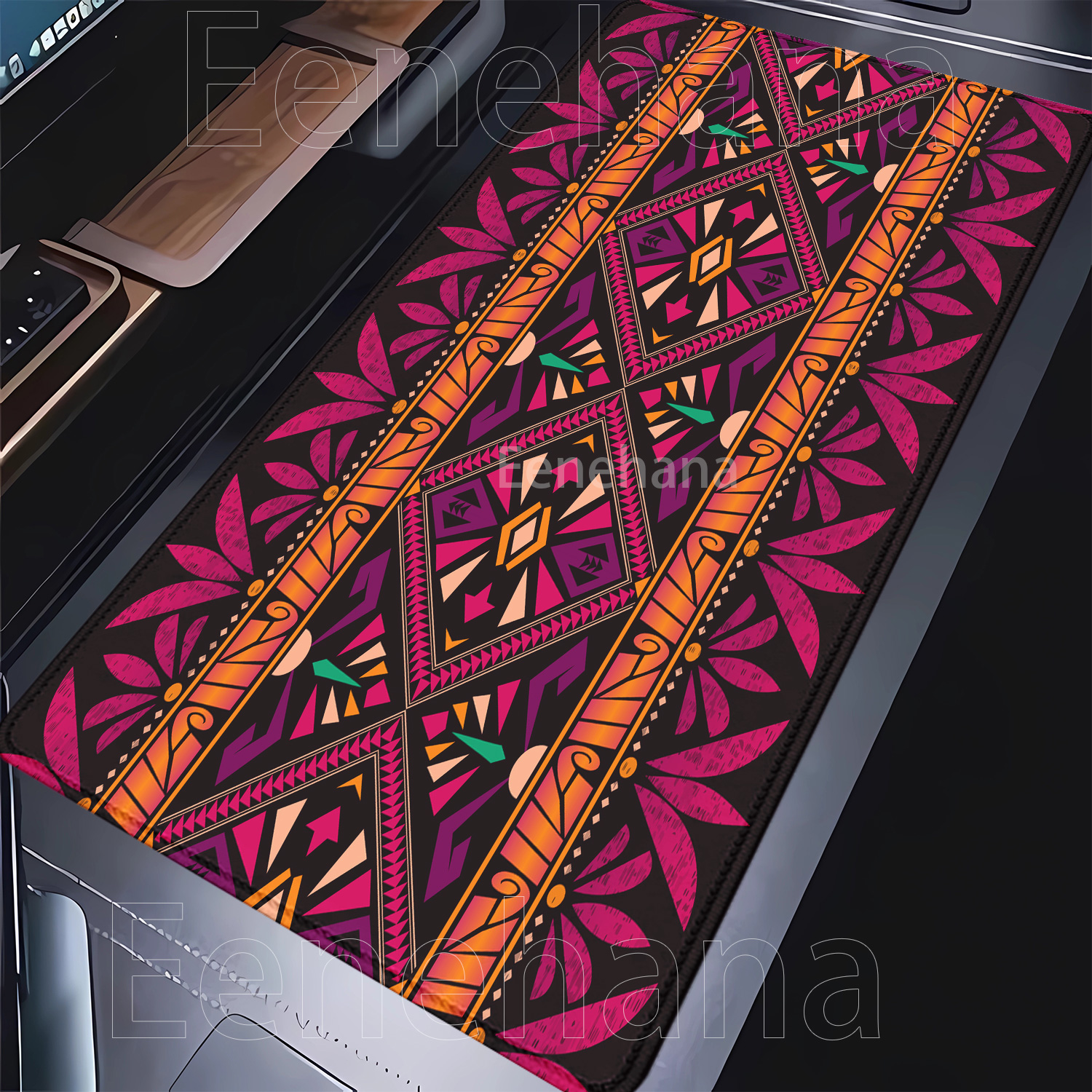 Persian Mysterious Retro pattern Mouse Pad Pc Gamer Mousepad Rubber Mouse Mat Gaming Keyboard Office Rubber overlock Desk Mat