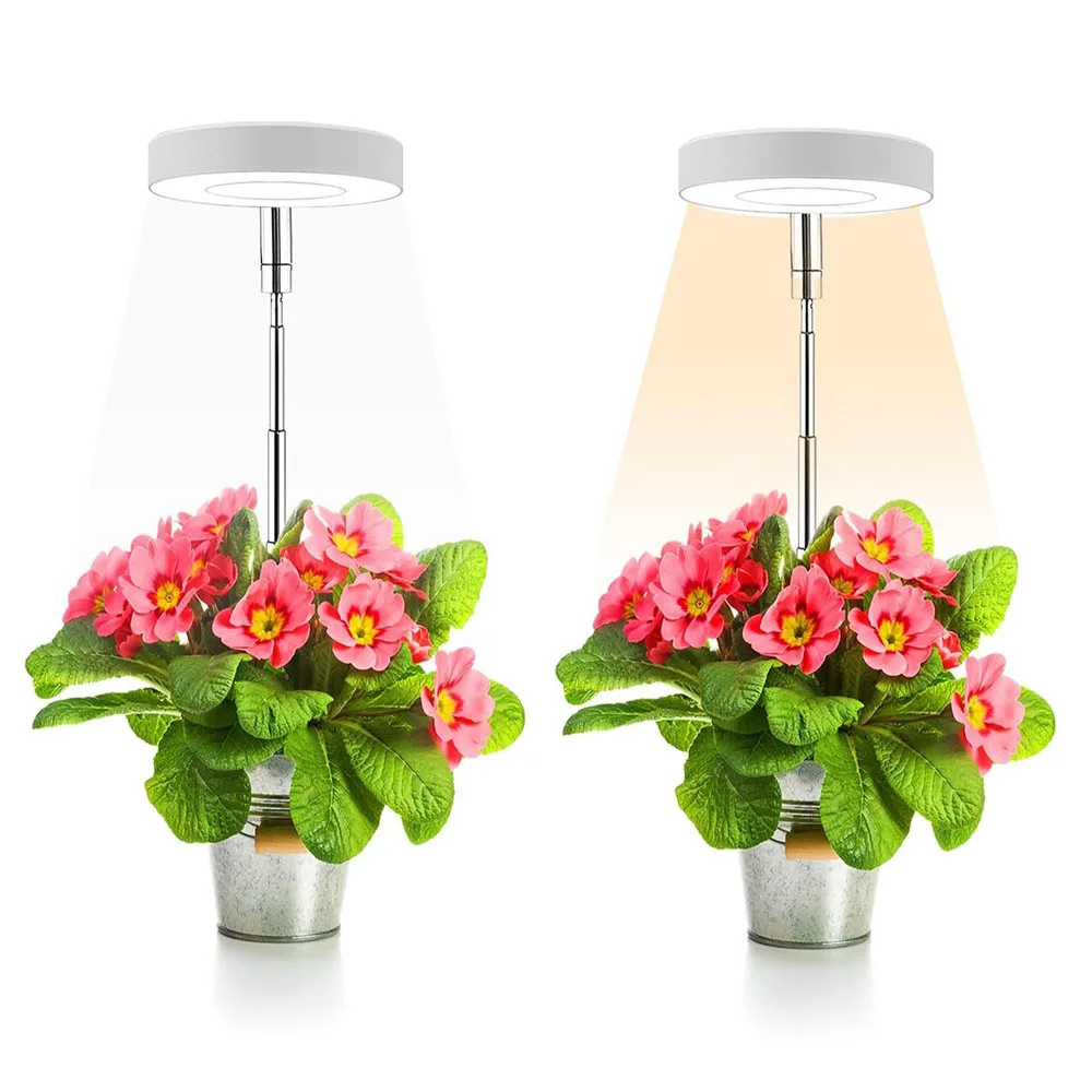 LED Plant Growth Lamp, Mini Full-Spectrum Plant Lamp, with Telescopic Rod for Regular Dimming.