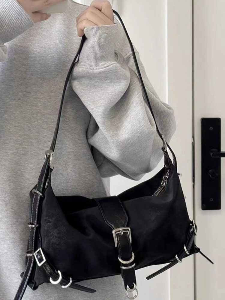 Vintage Korean All Match Streetwear Handbags Fashion Grunge Casual Shoulder Bags Y2k Aesthetic Ins Simple Crossbody Bags Trendy