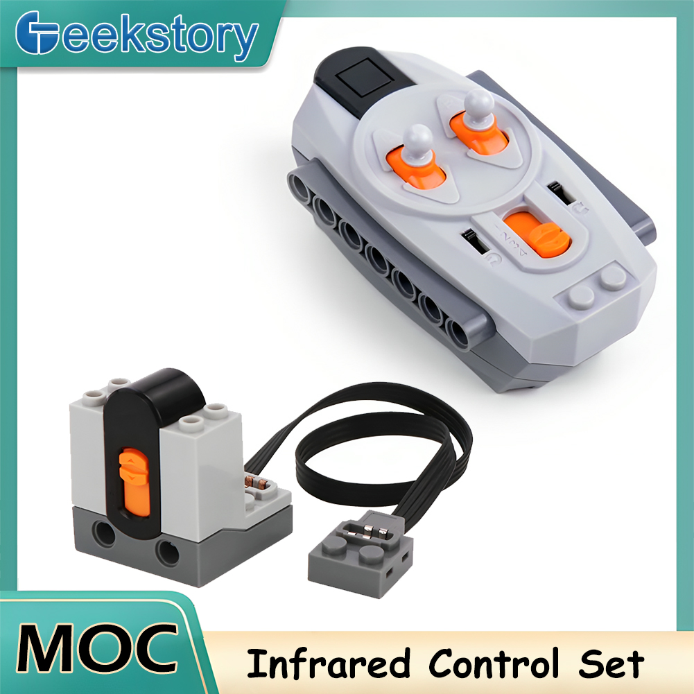 Technical MOC Power functions Parts Infrared Remote Control Receiver Set 8879 8884 for legoeds Building Blocks Toy