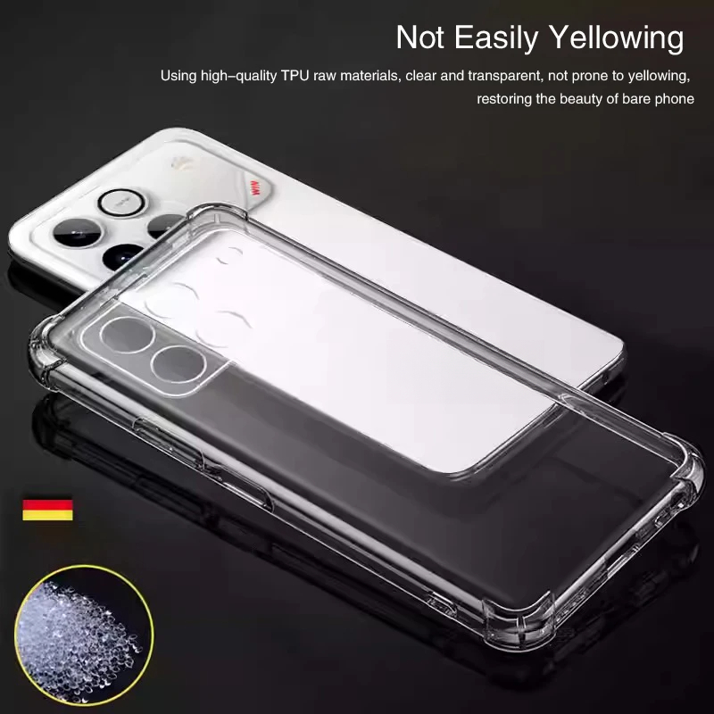 For Win RT 5G WinRT Transparent Soft Phone Cases Luxury Airbag Clear Shockproof Silicone Lens Protective Cover Capa