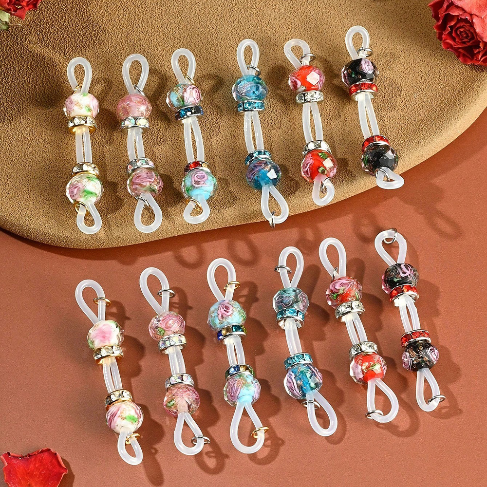 1 Pair Fake Nipple Rings - 8mm Adjustable Daily Wear Nipple Nooses - Non Pierce Faux Barbells | Fake Nipple Piercings
