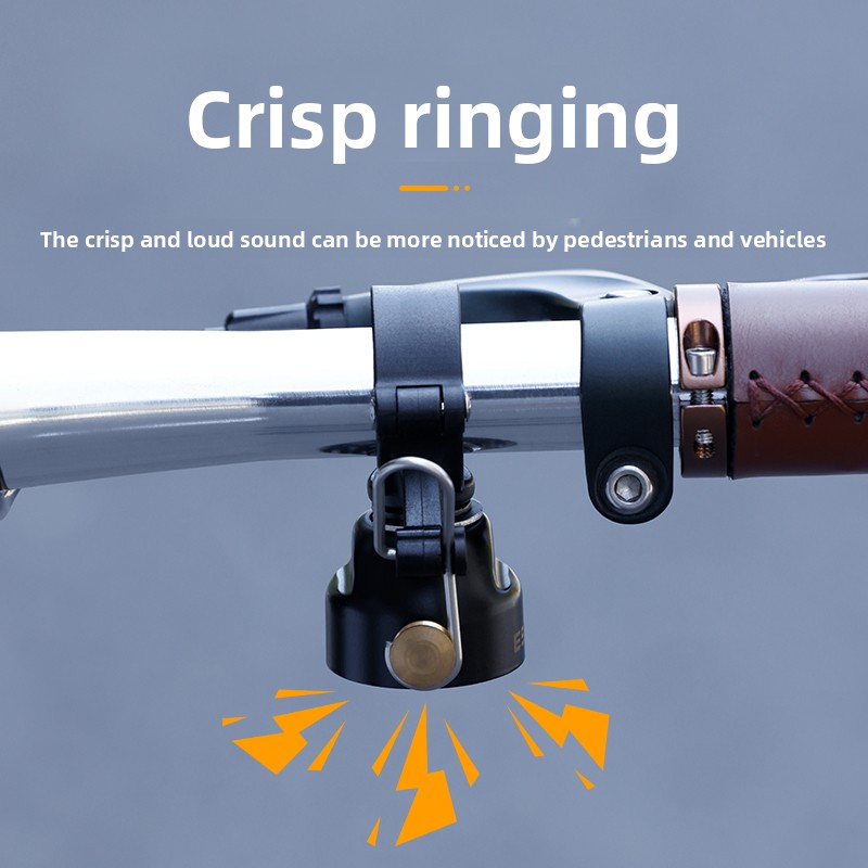 ESLNF Bicycle Bell Clear Loud Sound MTB Road Bike Horn Steel Copper Bicycle Handlebar Ring Horn 100dB Cycling Accessories