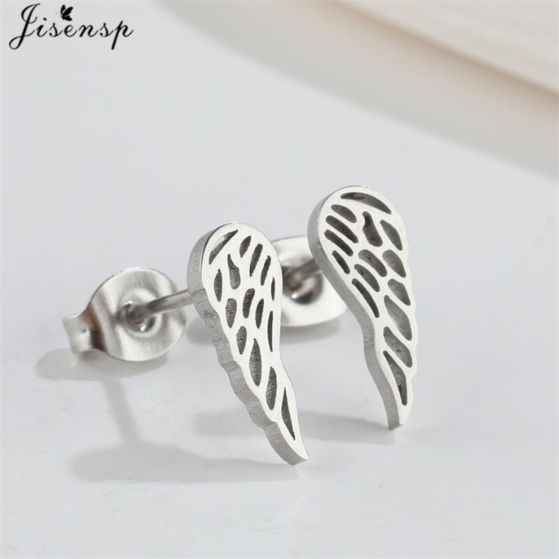 1 Pair Stainless Steel Small Earrings Little Bird Jewelry Women Dove Flamingo Parrot Hummingbird Studs