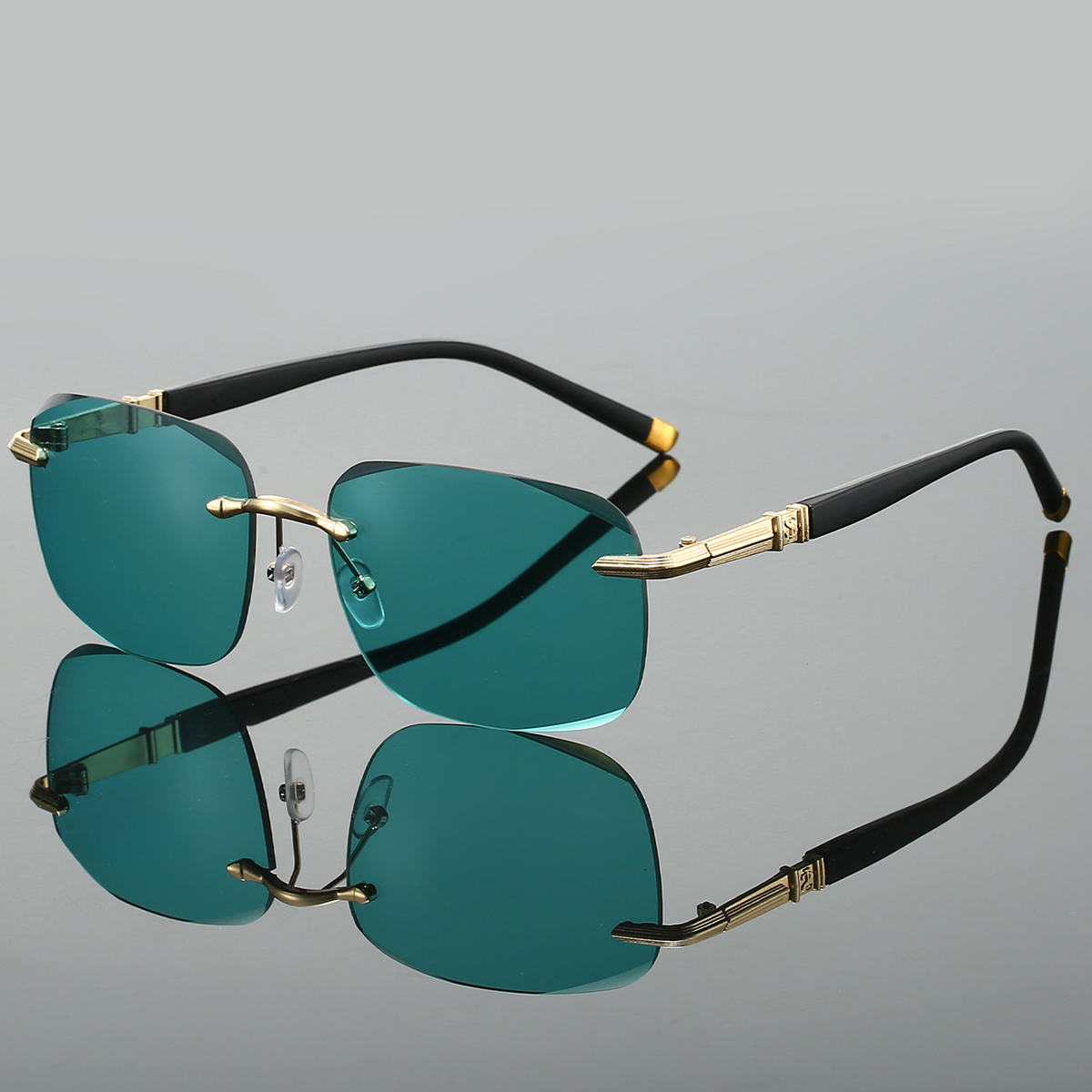 KAMMPT Oversize Pilot Sunglasses Men New Fashion Solid Color Outdoor Casual Shades Women Trendy Luxury Brand Design Sun Glasses