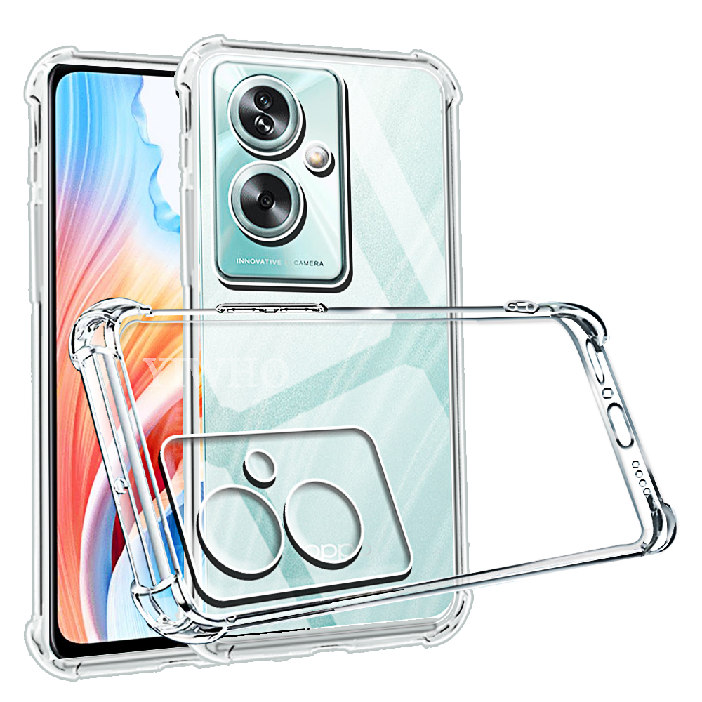 Shockproof Phone Case for A79 A98 5G A78 A58 A38 A18 4G A53 A53s A52 A72 A17 Transparent Clear Silicone Soft TPU Back Cover