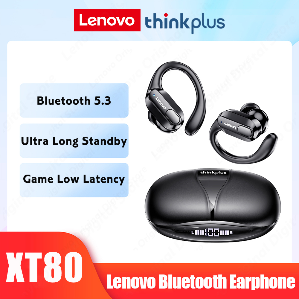 XT80 Bluetooth 5.3 Earphones True Wireless Headphones with Mic Button Control Noise Reduction Earhooks Waterproof Headset Bles Online DZ-26A-16
