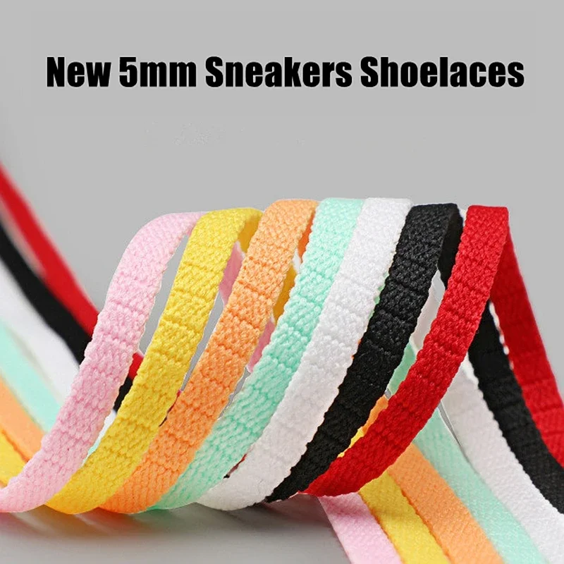 New Casual Sneakers Tennis Shoe Laces Sports Flat Shoelaces Woman Man Shoelace for Shoes Accessories Width 5mm 120/140/160CM