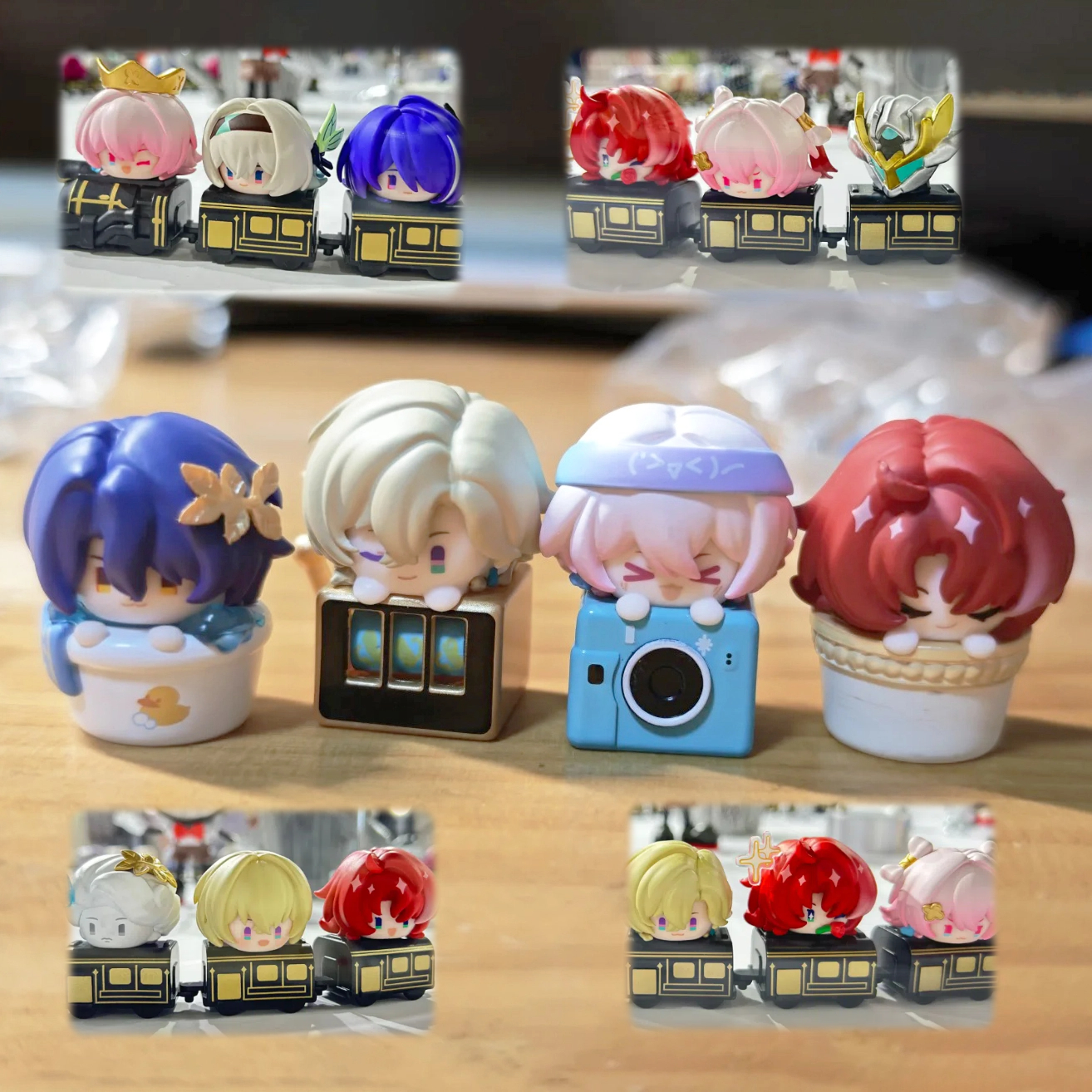 Mihoyo v2 keycap Genuine Honkai Star Rail Stackable Figures Trendy Blind Box Toy Figurine Desktop Decoration Ornament