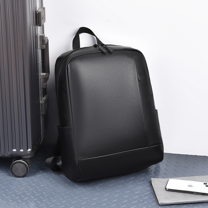 Fashionable and simple backpack, men's business laptop bag, large capacity, splash-proof, suitable for daily commuting, travel