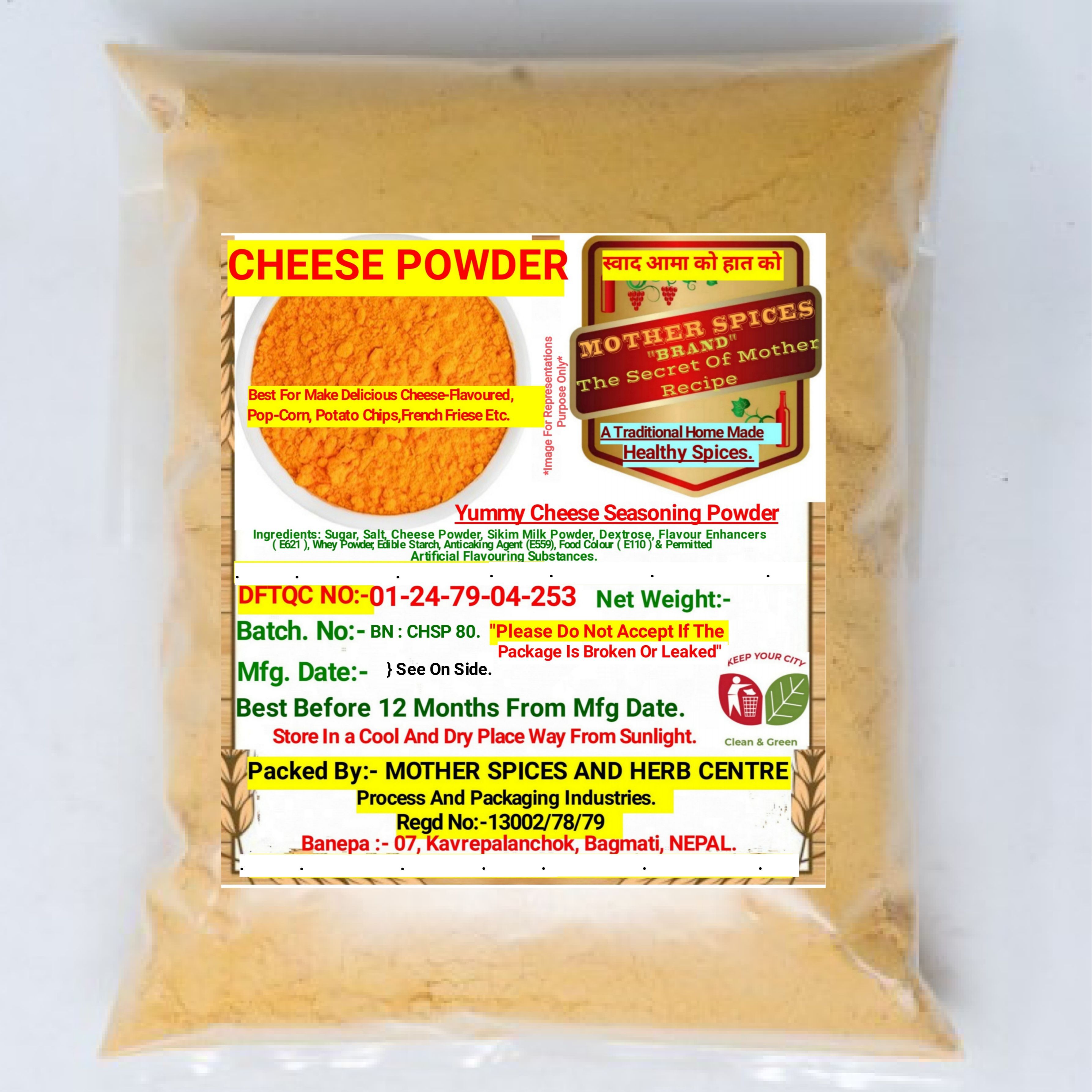 Cheese Powder ( Make Your Popcorn Taste Yummy ) -100g
