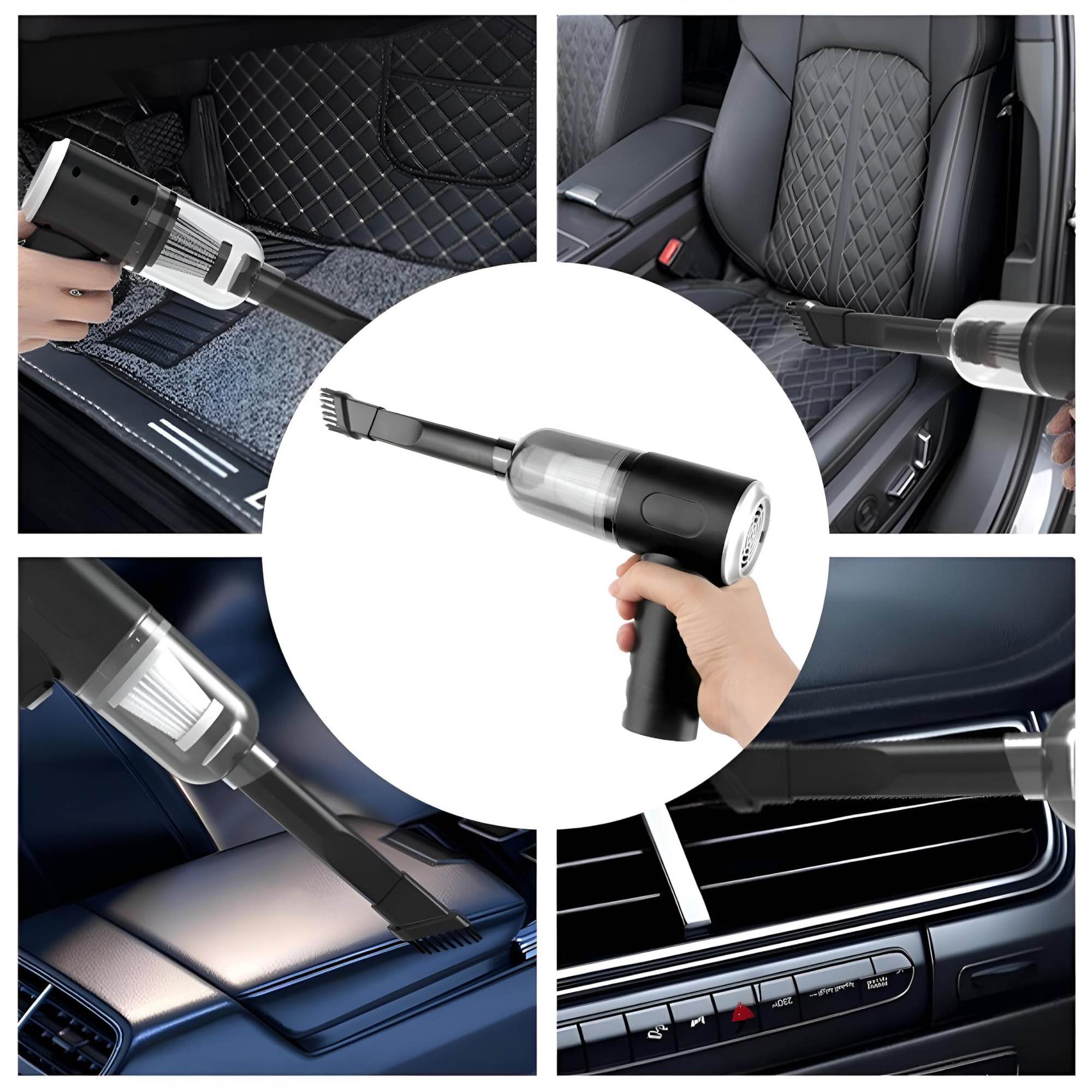 Handheld Vacuum Cleaner and Blower Cordless 12000pa Strong Suction Power 120W Powerful Car Vacuum Cleaner and Blower Portable Rechargeable Car Vacuum Cleaner Cordless Air Blower for Car, Computer, Pet