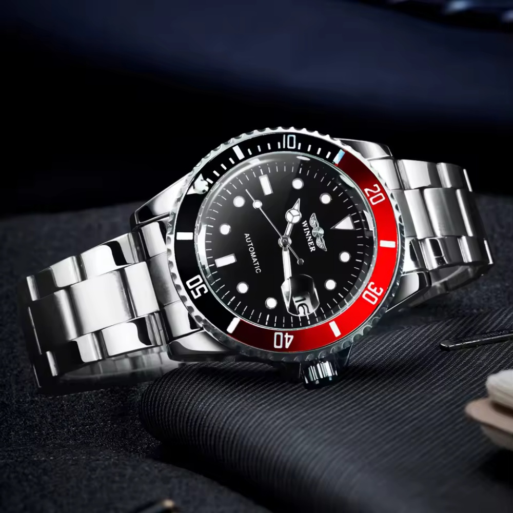 Fashion Accessories Men's Automatic Mechanical Watch Luxury Calendar Night Light Leisure Men's Watch Reloj Hombre