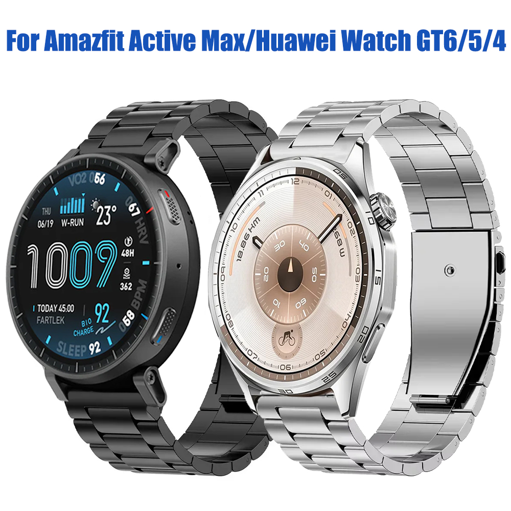 18mm 20mm 22mm Metal Strap for Watch GT6-5-4 Pro 46mm 41mm Bracelet Band Active Max/Balance Venu 4/3/2/3S