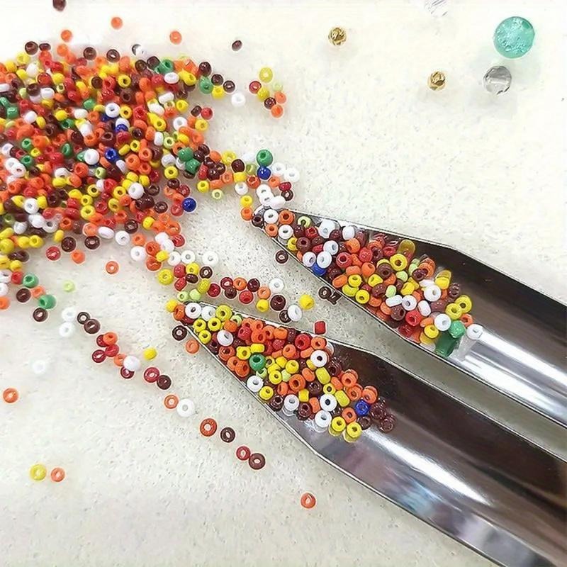 2Pcs/Lot Curved End Jewelry Scoop Stainless Steel Diamond Beads Tool for Precious Stones Crafting